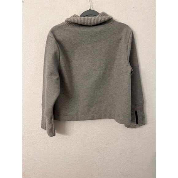 Banana Republic Womens Gray Ribbed Cuff Turtleneck Sweater  size Small - Picture 2 of 7